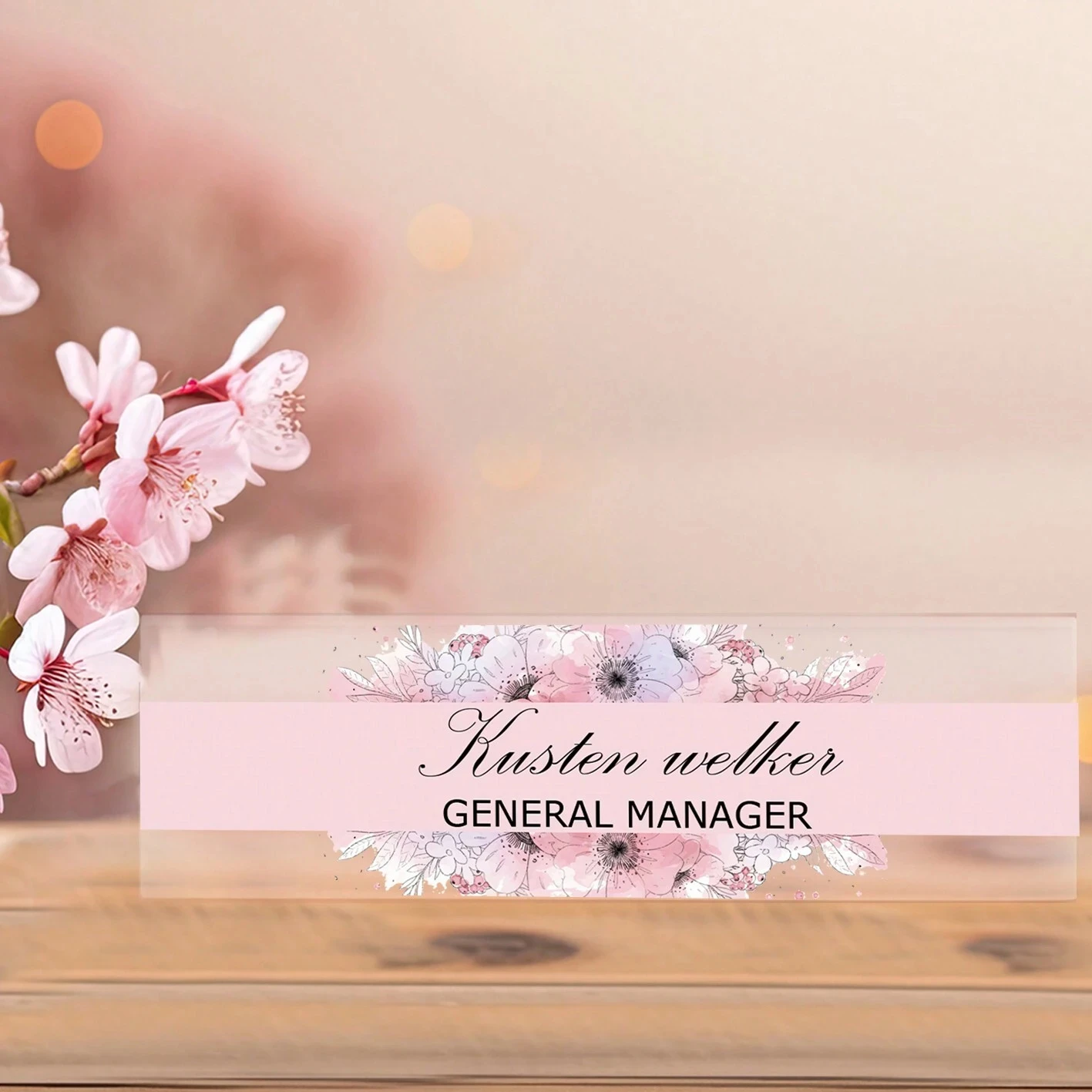 20*6CM Personalized Acrylic De - Desk Name Plate review and price