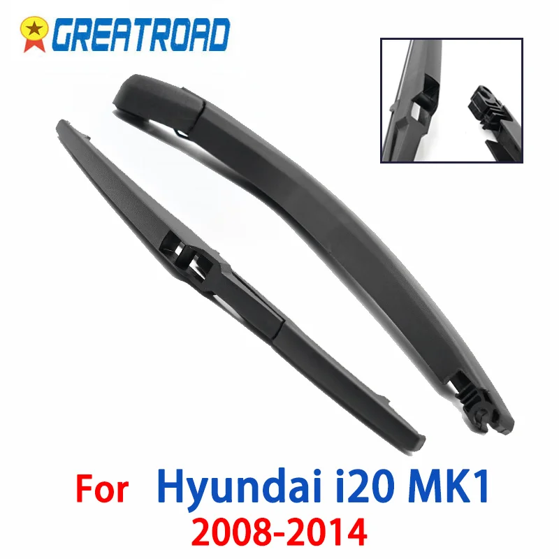 Wiper Rear Wiper Arm & Blade For Hyundai i20 MK1 2008 09 10 11 12 13  2014 Windshield Windscreen Rear Window