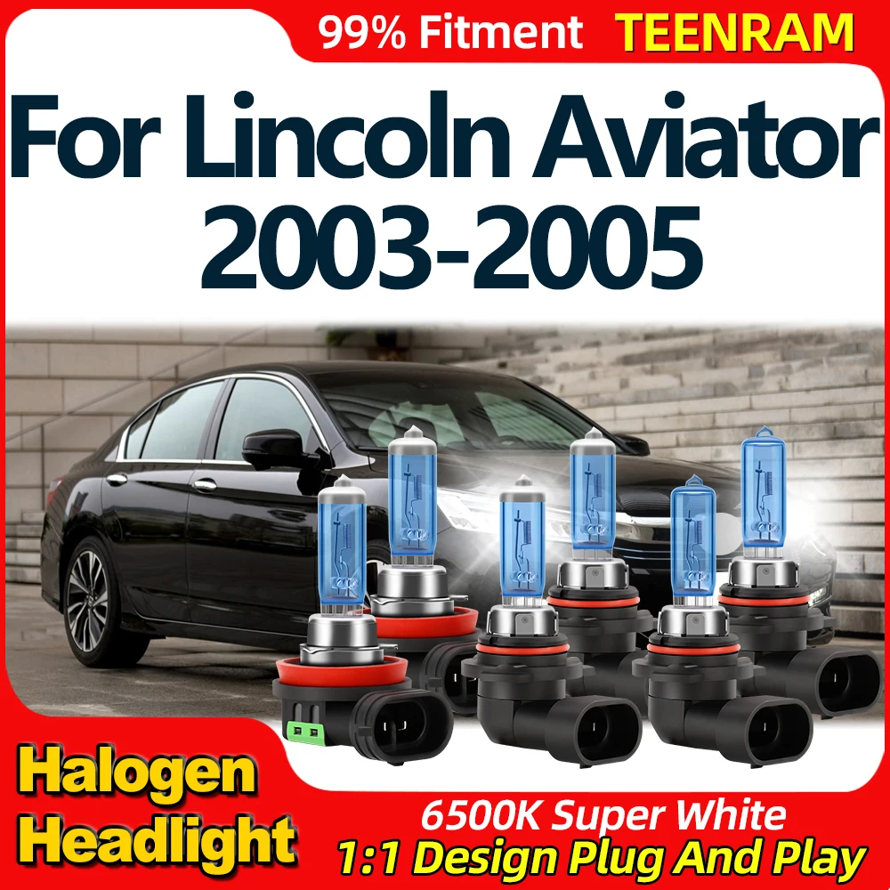 

300W +900% Brighter Car Halogen Headlight Bulbs 6500K Auto Fog Lamps 12V Plug And Play For Lincoln Aviator 2003 2004 2005