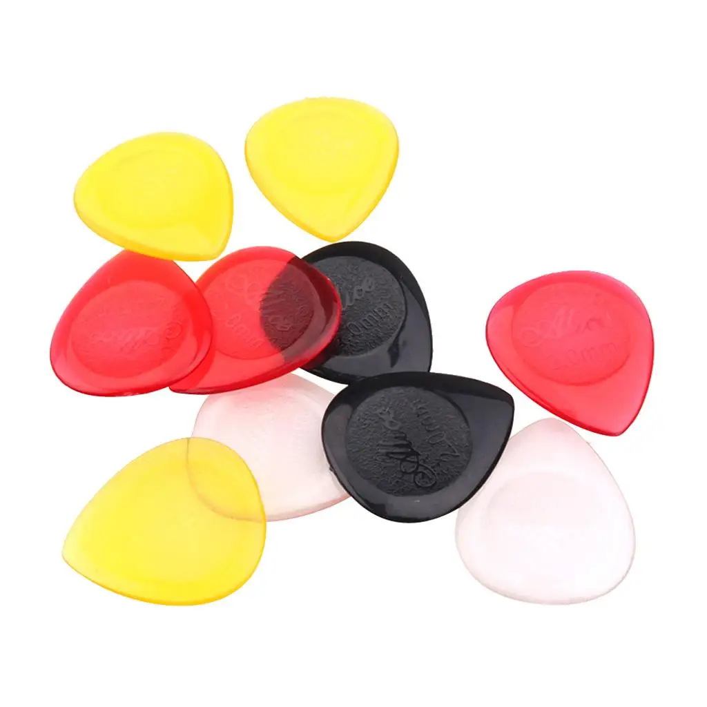 2-6pack 10 Pieces Guitar Pick Plectrum Drop Shape Picks for Guitar Bass