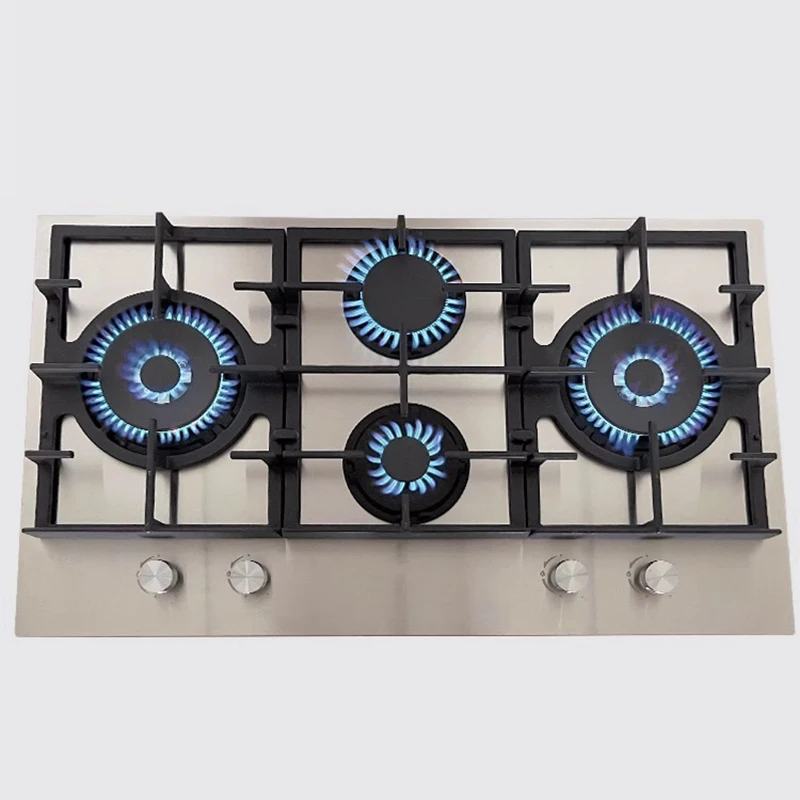 Four-burner gas/coal stove Built-in household natural gas stove European stainless steel gas stove