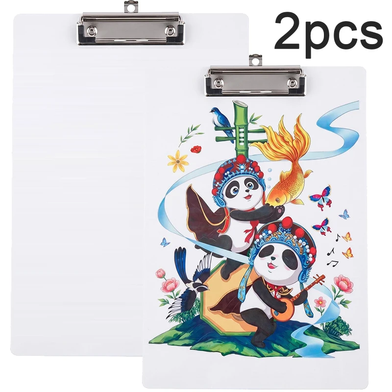 2 sets 315*226*5mm Sublimation MDF Clipboard Picture Frames Blanks for Office Supplies