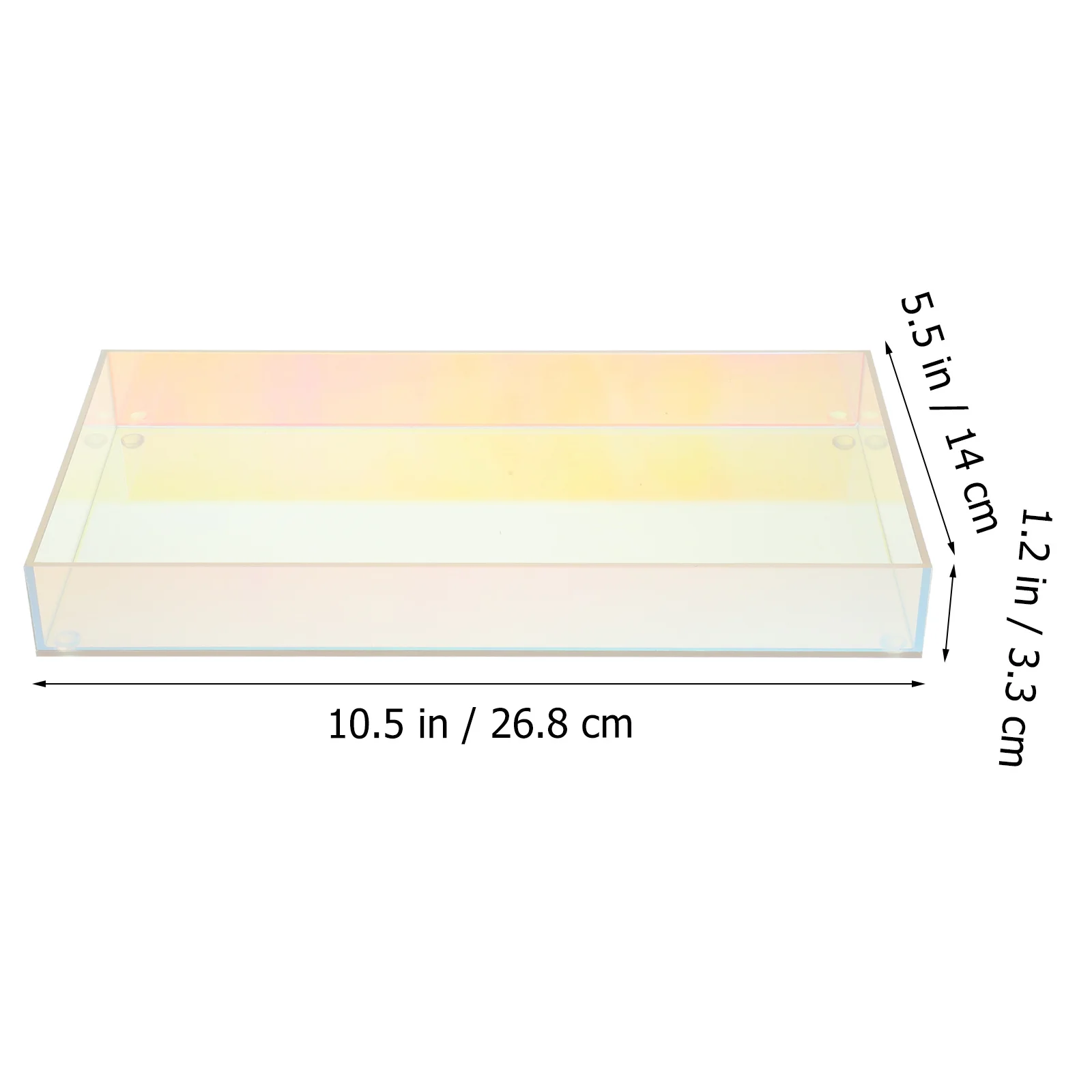 

Clear Acrylic Vanity Perfume Tray Dresser Jewelry Makeup Organizer Bathroom Counter Storage Tray Perfume Trays for Dresser