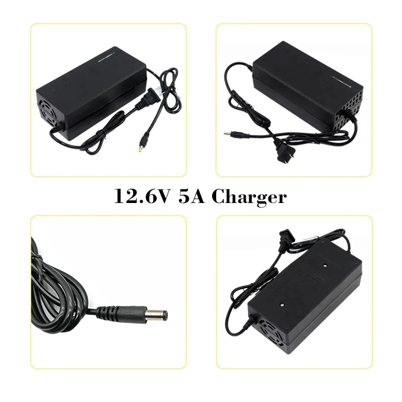 12.6V 5A battery Charger for 18650 Li-ion 3Series 12V Lithium Battery Pack Charger EU/US/UK/AU High quality plug