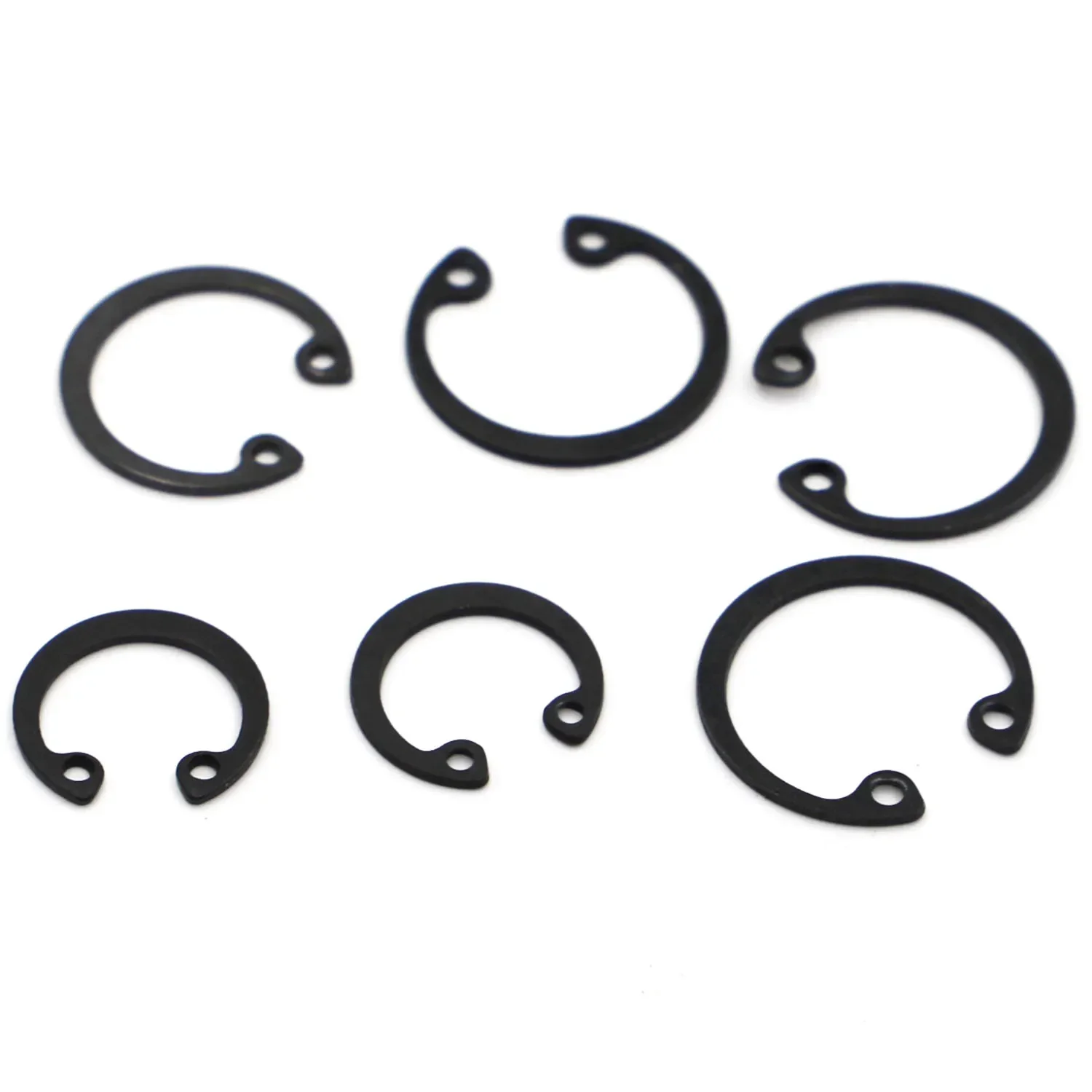 Circlip GB893 M8~M50 C Clips Snap Retaining Ring For Hole Black 65 Manganese Steel Washer Internal Retaining Ring Shaft CircliP