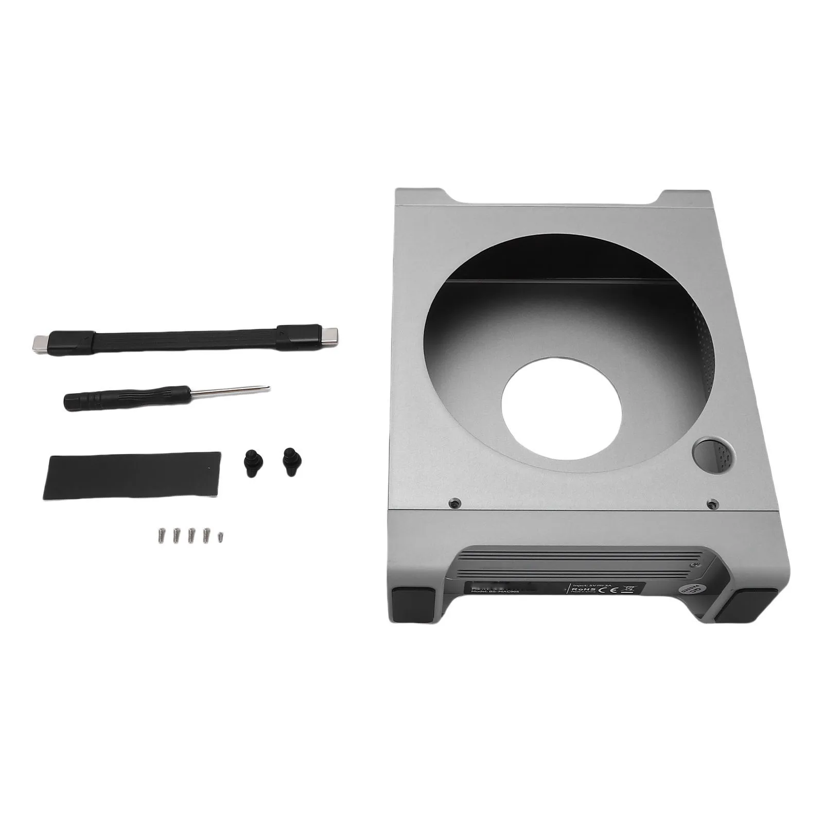 

Stand Hub for M4 PC 9 in 1 USB3.2 Gen2 10Gbps Fast Transfer Dock Stand with M.2 NVMe SSD Enclosure Memory Card Reader