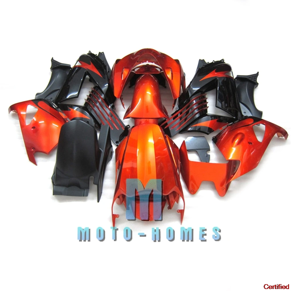 Комплект обтекателя для Kawasaki Ninja ZX14R ZZR1400 06-11 ZX-14 2006 2009 2010 2011, 100% подходит для литьевого велосипеда, восстановленного ремонта