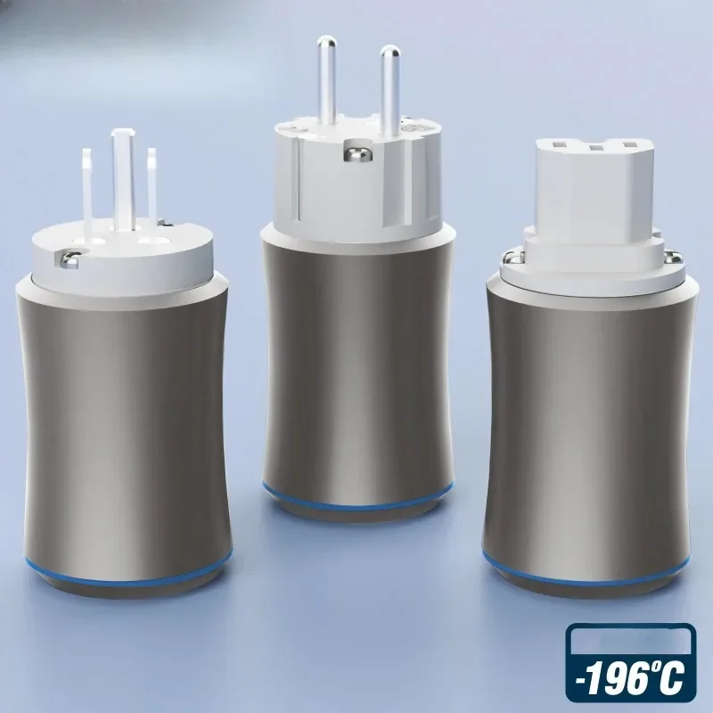 Frozen sterling silver American standard European standard power plug fever power amplifier audio plug tail