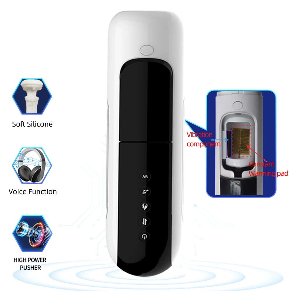 Male Automatic Vibration Scaling Sucking Masturbator Masturbation Cup Sex Toy Pockect Pussy Masturbator for Men Masturbate Cup