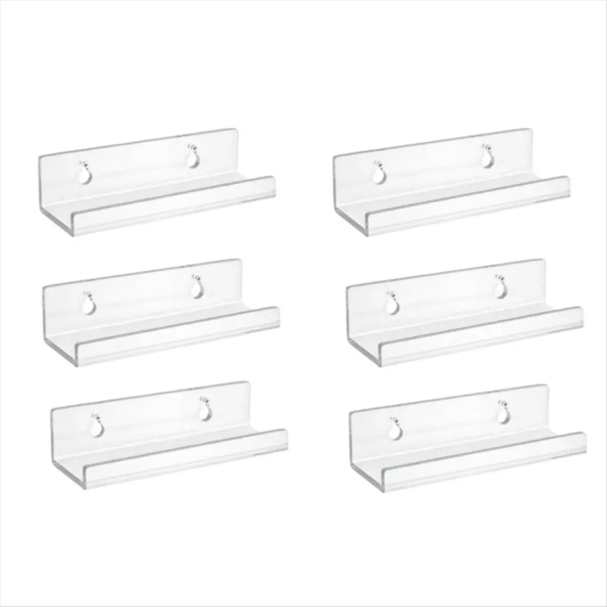 ABJS Acrylic Record Display Stand Shelf Clear Wall Mounted Vinyl Record Holder Floating Shelves Record Album Storage Rack