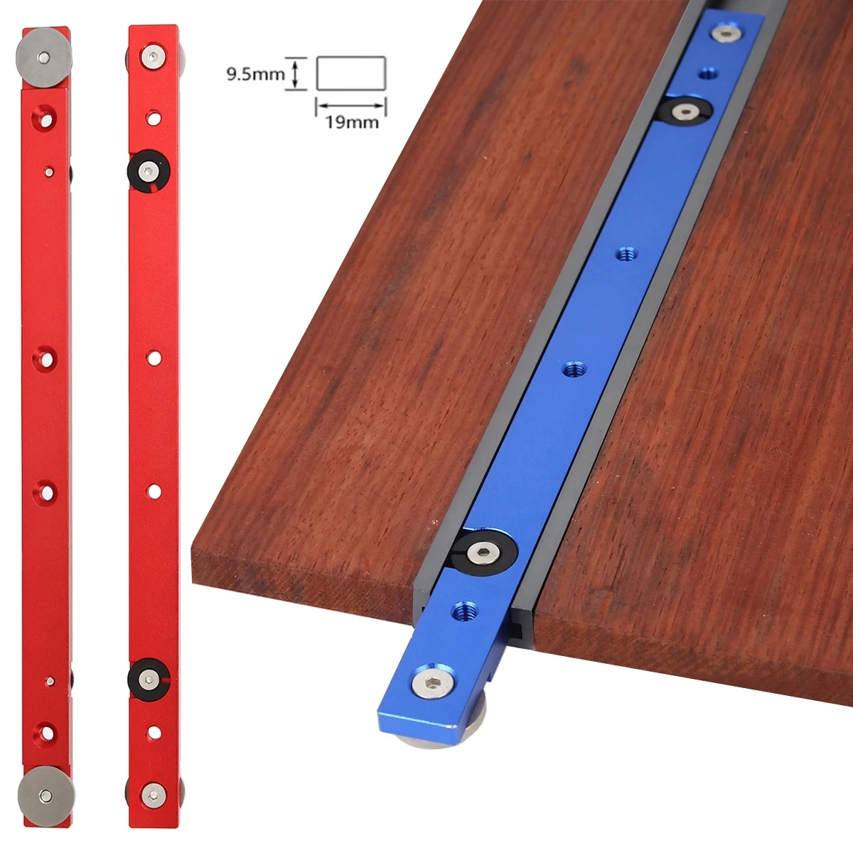 1Pc Woodworking Aluminium Alloy Miter Track Bar Slider Chute Rail T-track T-slot Table Saw Router Miter Gauge Rod Carpenter DIY