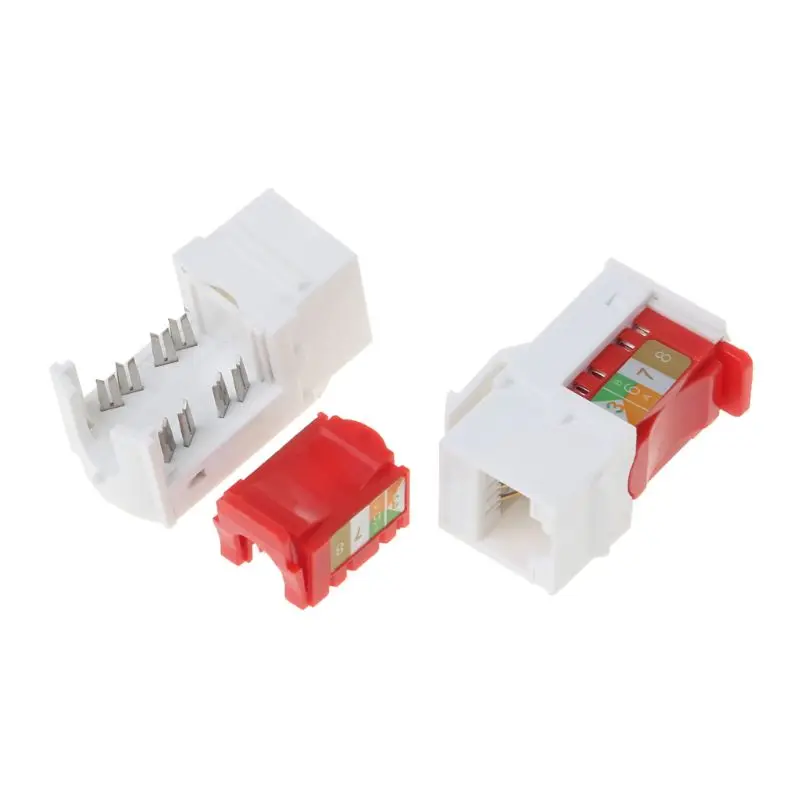 Cavi Ethernet RJ45 del modulo Connettore rete RJ-45 Teste cristallo Cat6