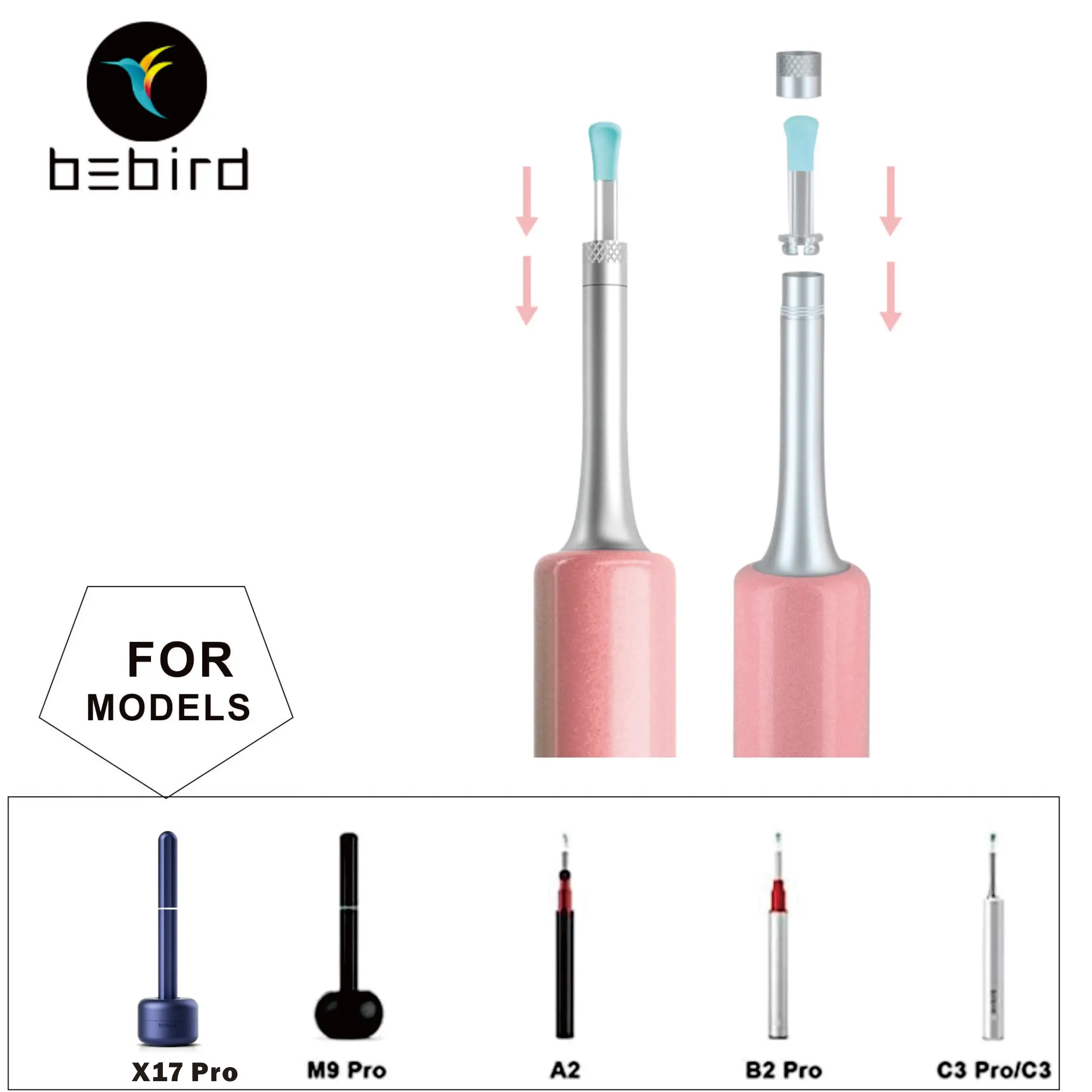 BEBIRD Ear Tips Kit For Gerneration 1,2,3 Devices M9Pro C3 Pro A2 X17Pro B2Pro, R1, R3, X3,T15, D3pro Replace Accessory