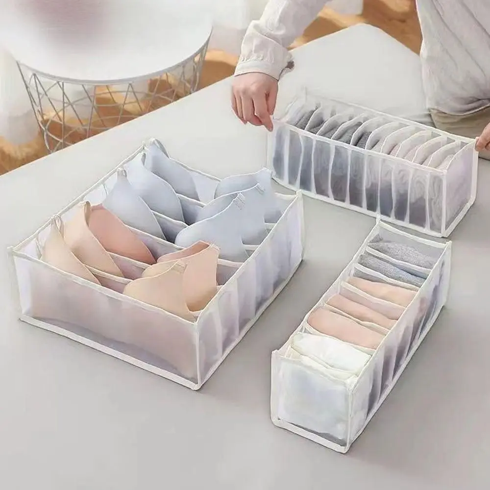 Large Capacity Underwear Storage Organizer Foldable Multifunction Drawers Clothes Organizer Compartments Space-saving