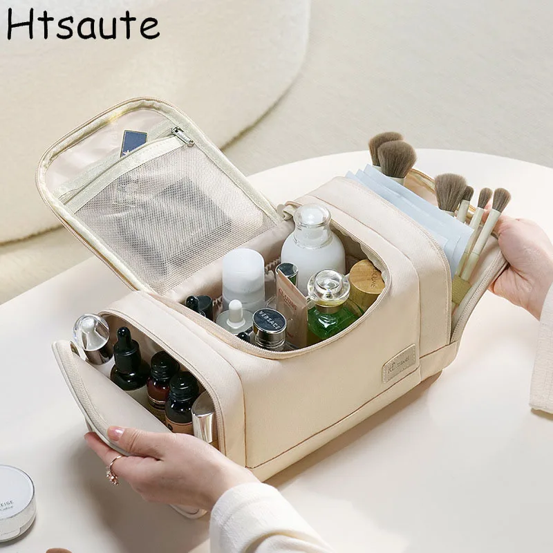 

Makeup bag For Women Cosmetic Cases Large Waterproof Travel Cosmetic Bags Organizer Case Necessaries Make Up Wash Toiletry Bags