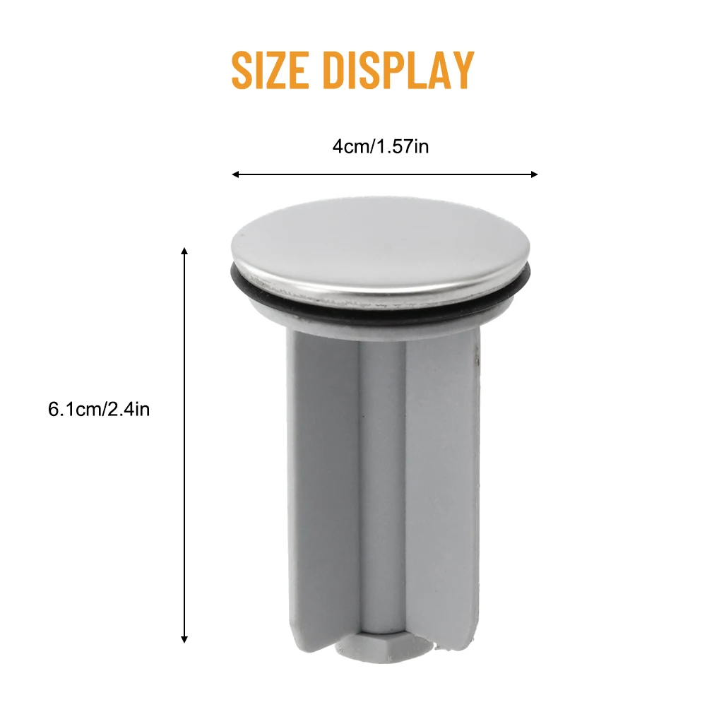 40mm Bathroom Sink Drain Stopper Replacement for Standard Wash Basins Compatible with Common Basin Outlet Sizes