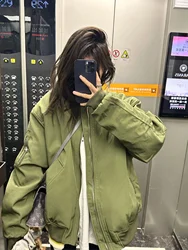American Style Baseball Jacket Women's Spring And Autumn Bomber Coat Women 2023 New Design Chic Jacket