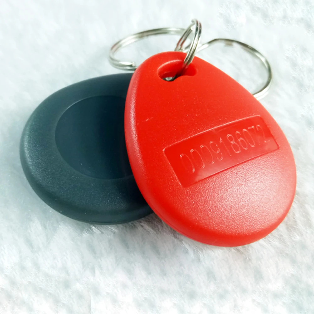 

5Pcs/Lot 125KHz Tag TK4100 EM4100 Proximity ID Token Tags Key Fobs Ring RFID Card for Access Control Time Attendance