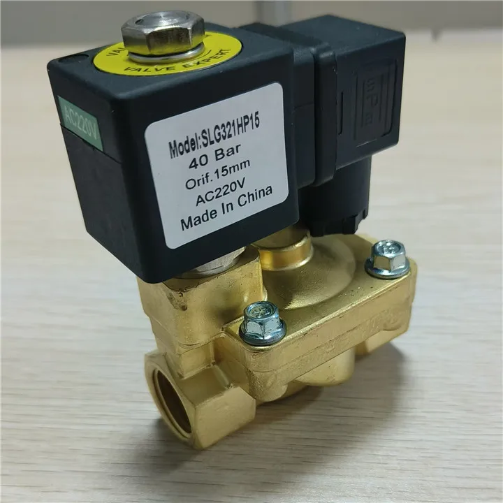 

MINGGE MGPC 321H35 MG22H40-15 1/2\" 40 bar Bottle Blowing Solenoid Valve Pilot Structure DC 24V for Machine SLG321HP15