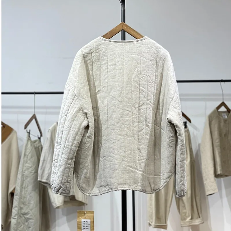Chaqueta Retro de Aodón con Corte Combinado, Informal y Versátil para Mujer, Prenda Exterior Corta de Moda para Otoño e Inv...