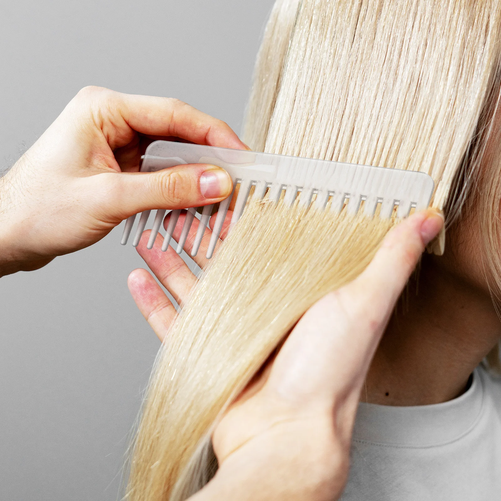 

5Pcs Wide Tooth Detangling Comb Plastic Hair Comb for Wet Curly Hair Styling Salon Use Combs for Women Combs Bulk