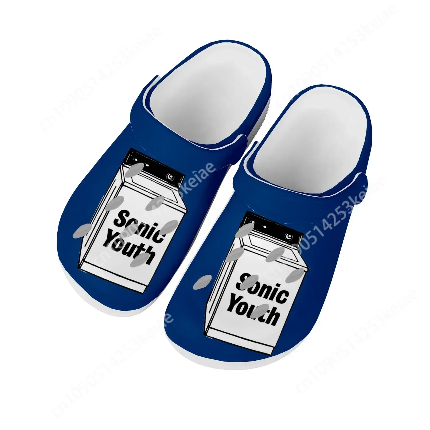 Sonic Youth Rock Punk Home Clogs Custom Water Shoes Mens Womens Teenager Shoe Garden Clog Breathable Beach Hole Slippers White