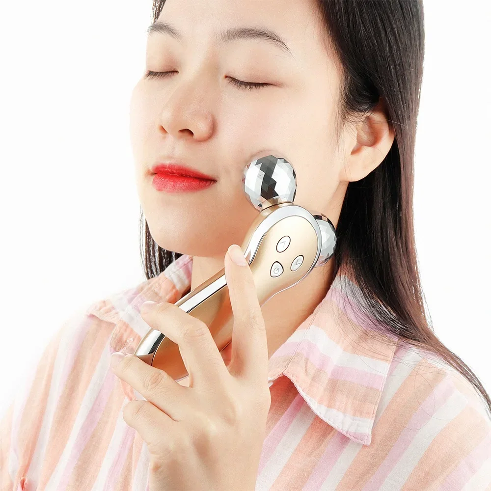 Electric v face Massager double chin lift facial masseter neck vibration massage drum shaping beauty apparatus