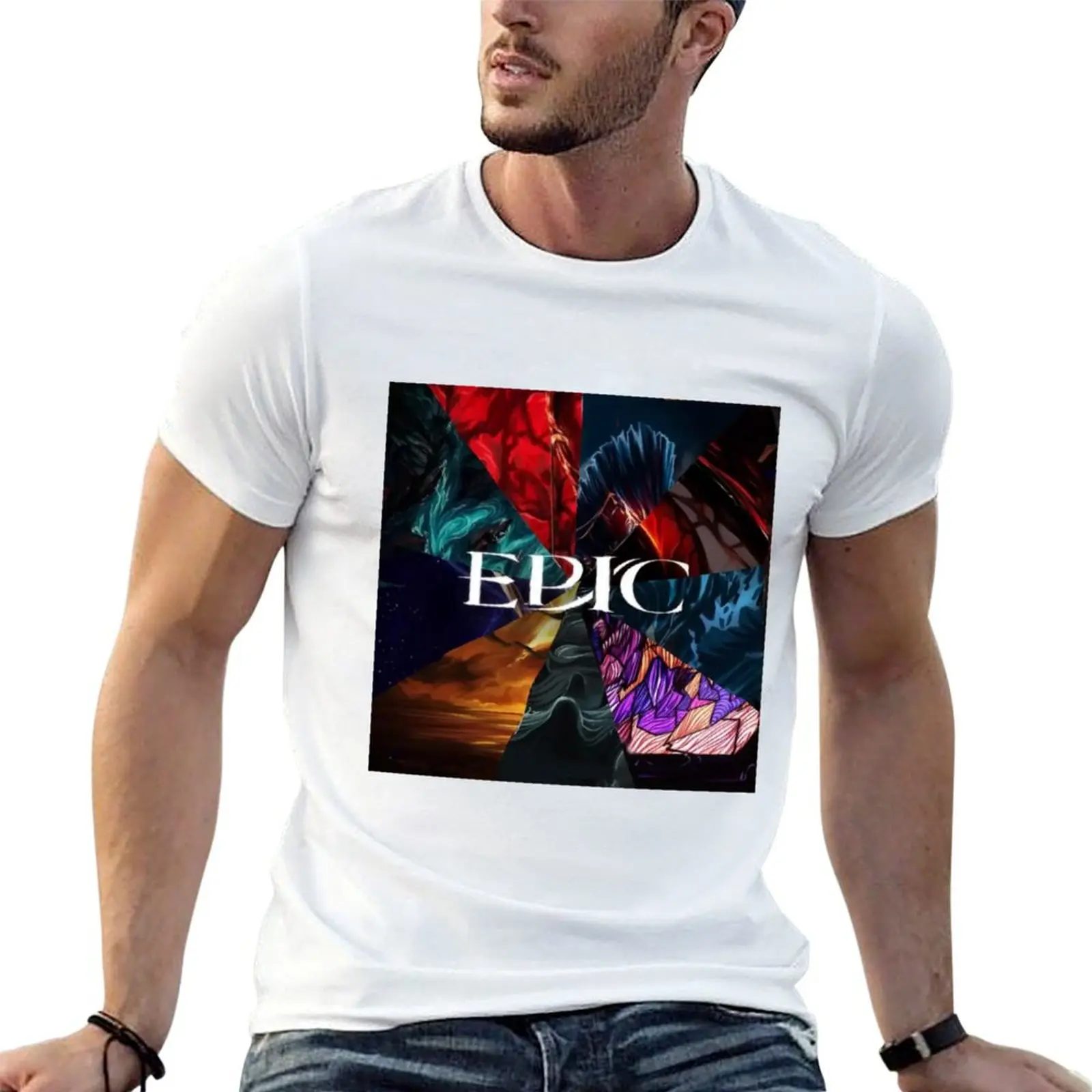 

Футболка Epic the Musical Saga Covers, мужские футболки с индивидуальным принтом, футболка с графическим рисунком