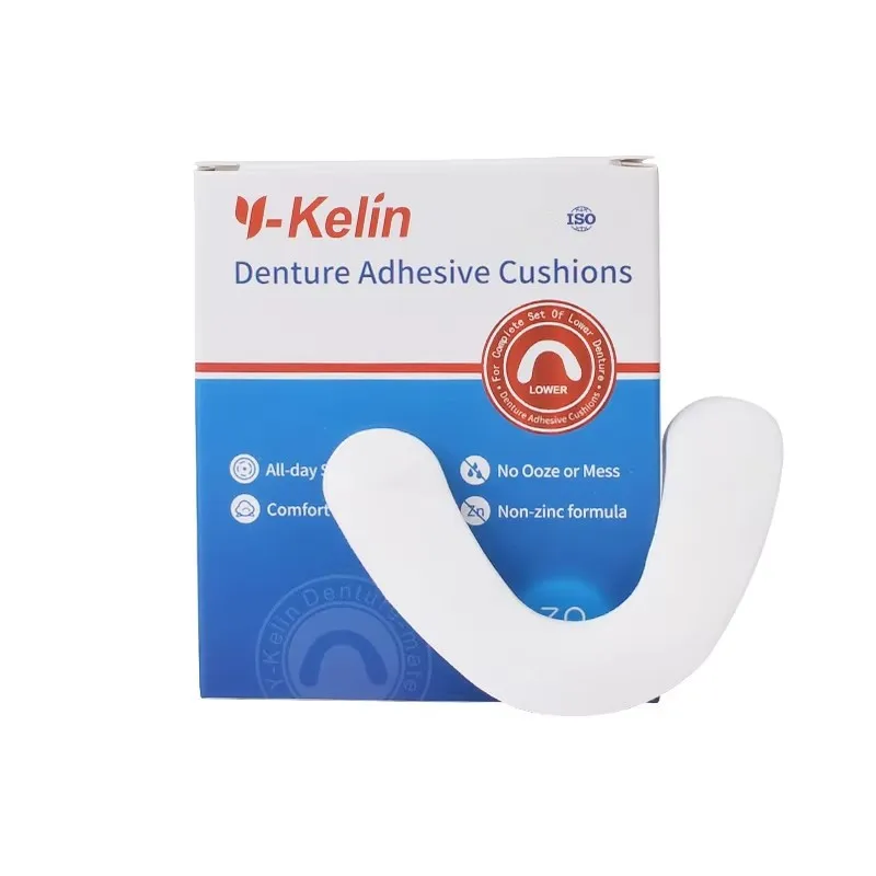 Y-kelin-cojín adhesivo para dentaduras postizas, 360 almohadillas suaves Y cómodas, envío directo