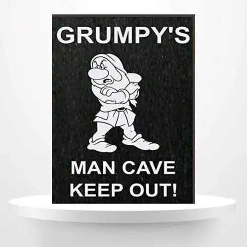 funny Grumpy’s Man Cave metal wall sign bar gift Home Bar Pub Shed Dad Grandad