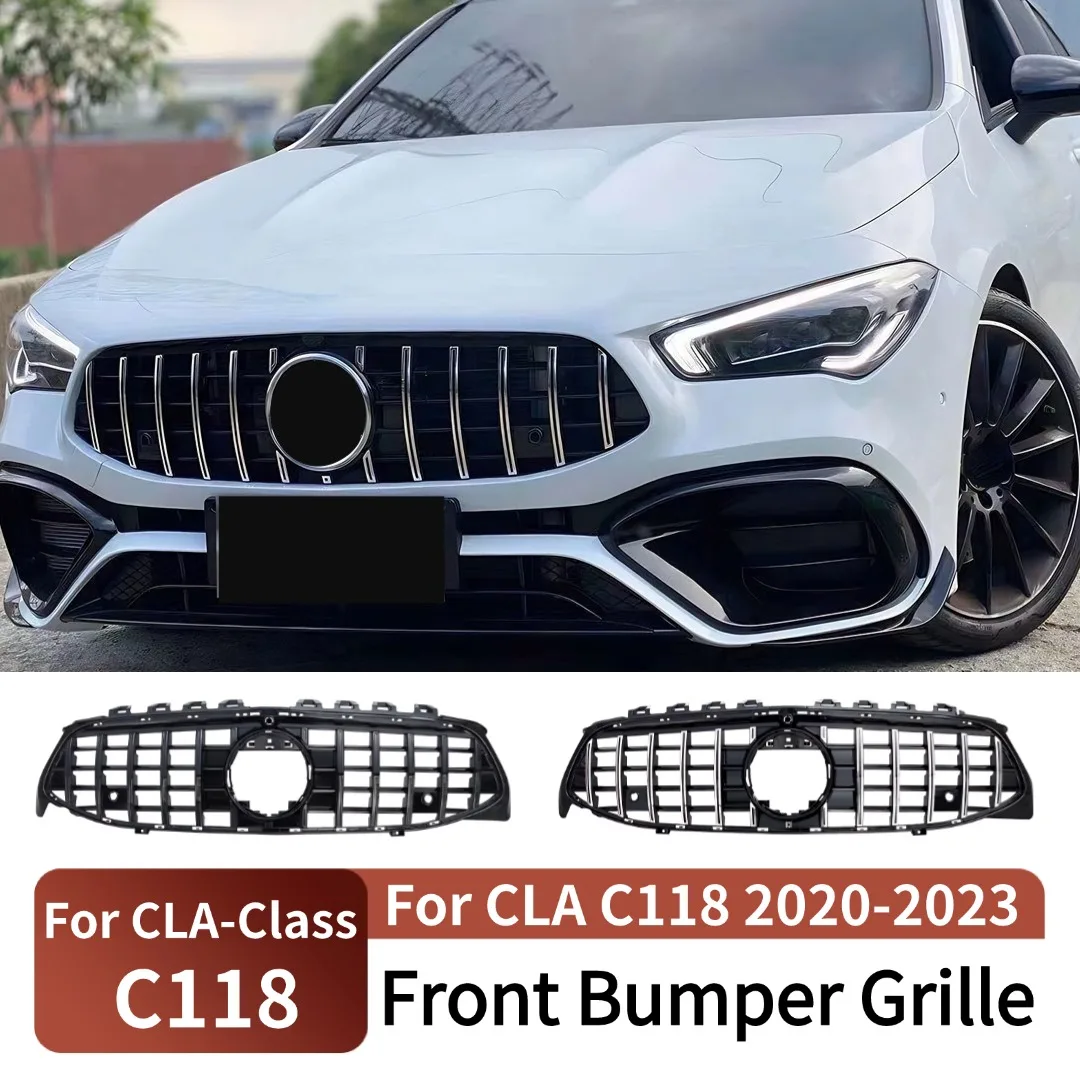 Передняя решетка, бампер, комплект сетки, тюнинговые аксессуары для Mercedes Benz CLA C118 W118 2019-2022 180 200 220 250 260 GT Style Передняя решетка, бампер, комплект сетки, тюнинговые аксессуары для Mercedes Benz CLA C118 W118 2019-2022 180 200 220 250 260 GT Style