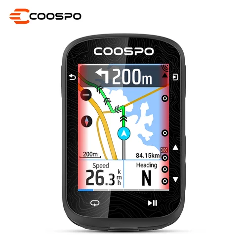 Nuevo ordenador COOSPO CS600 con pantalla táctil para bicicleta, GPS, mapa colorido, navegación, ordenador inalámbrico para ciclismo, odómetro de entrenamiento interior
