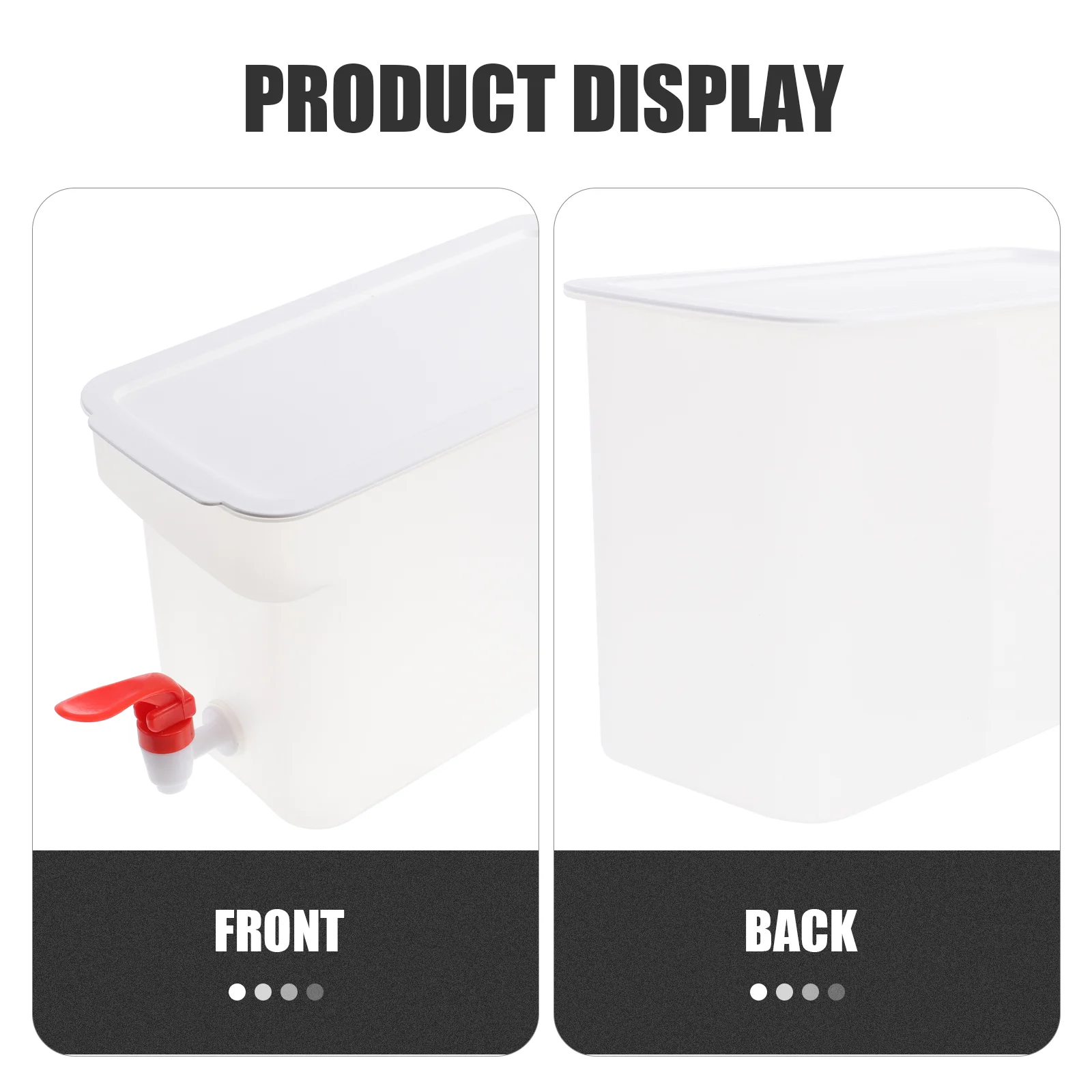 Cold Water Bottle Large Capacity Jug Heat Resistant Kettle Container Cooling Dispenser Restaurant PP Material Refrigerator Safe