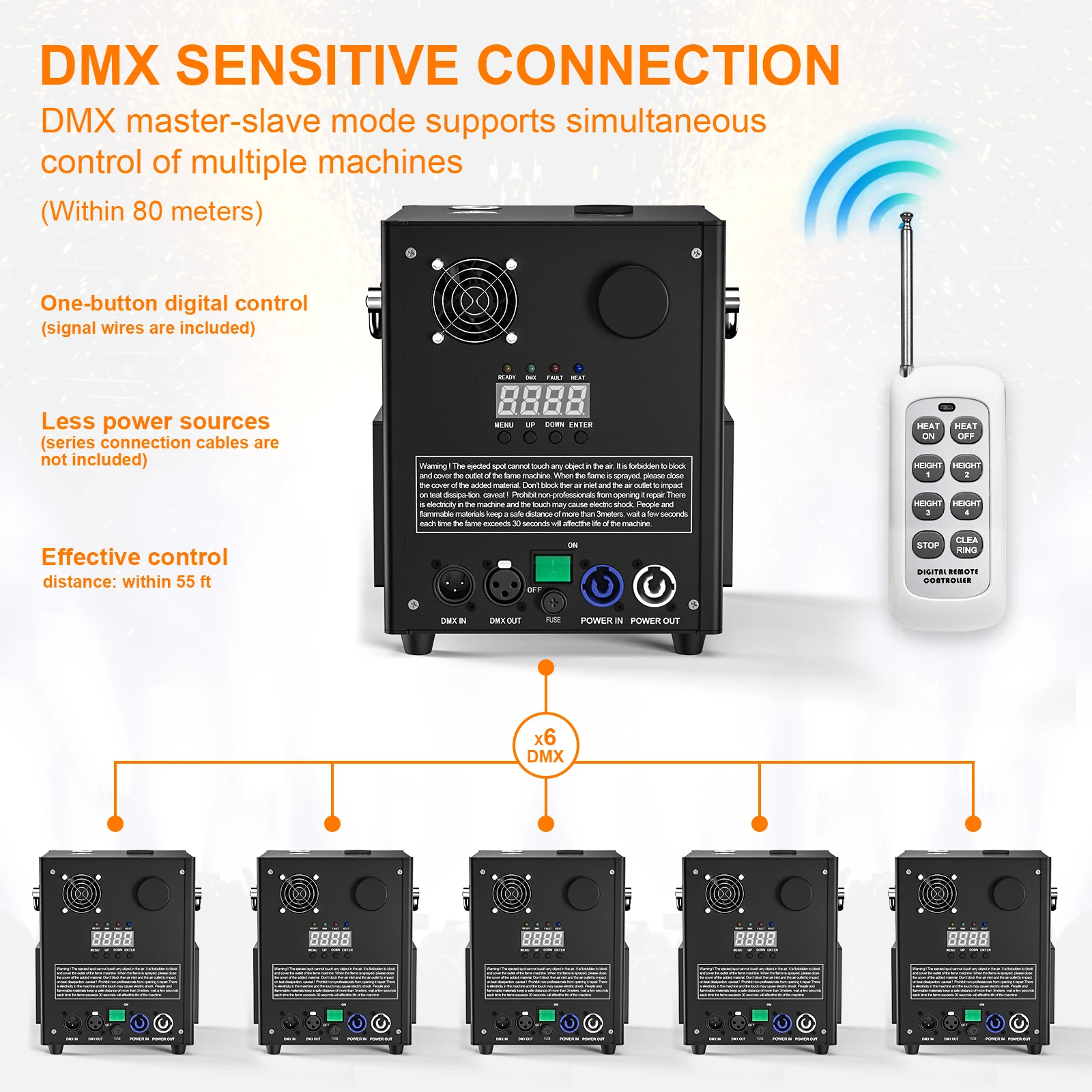 750W Cold Spark Machine Cold Fireworks Machine Wedding Nightclub Cold Flame Sprayer Equipment HOLDLAMP for Wedding Musical Show