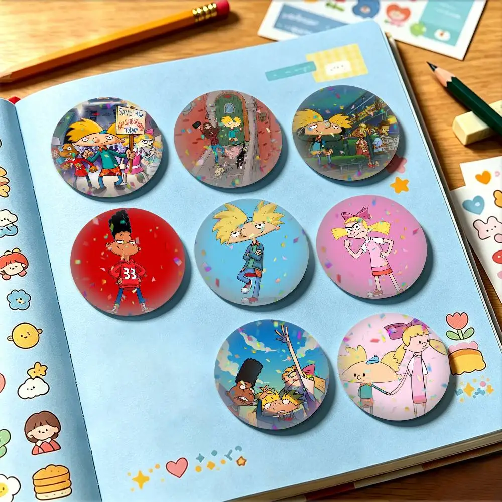 American Cartoon A-Arnold 25mm 32mm 44mm 58mm 75mm Brooches Badges Pins for Accessories Gift