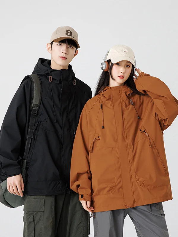 Couple jacket men's and women's jackets autumn new feeling loose outdoor casual mountaineering suit men's jacket