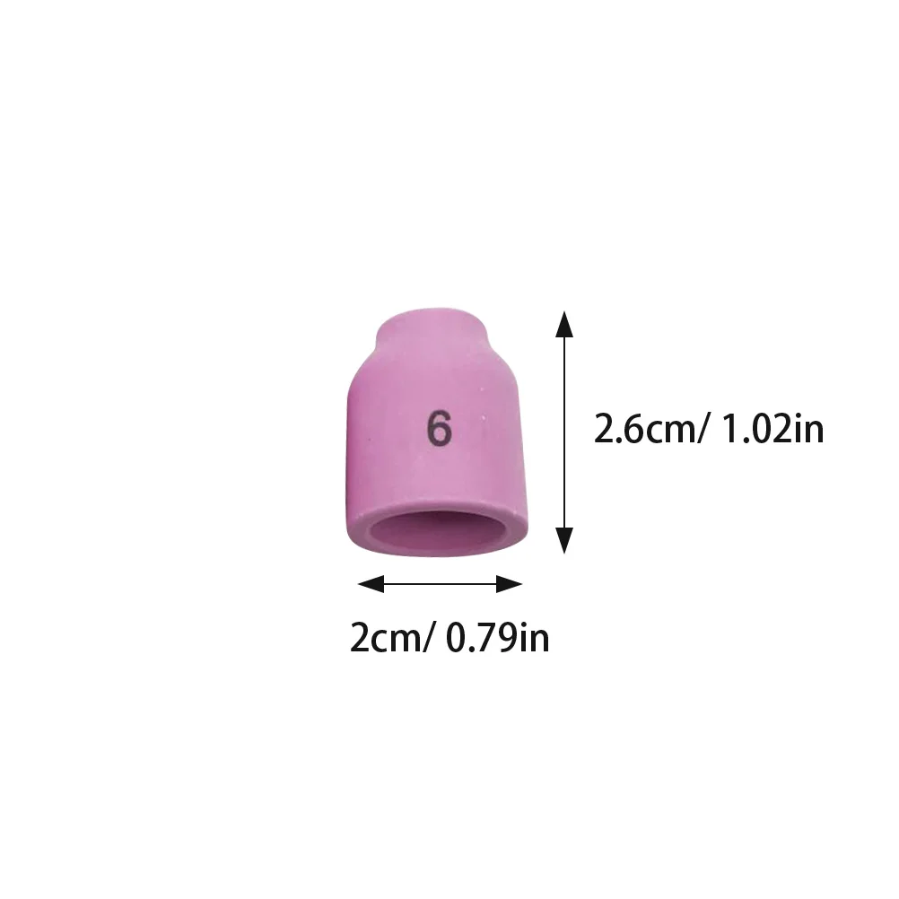 

10Pcs 53n60 Ceramic Nozzles Lowest Burn-Loss Easy to Use Professional Argon Arc Welding Nozzle 53n60 Tig Welding Nozzle