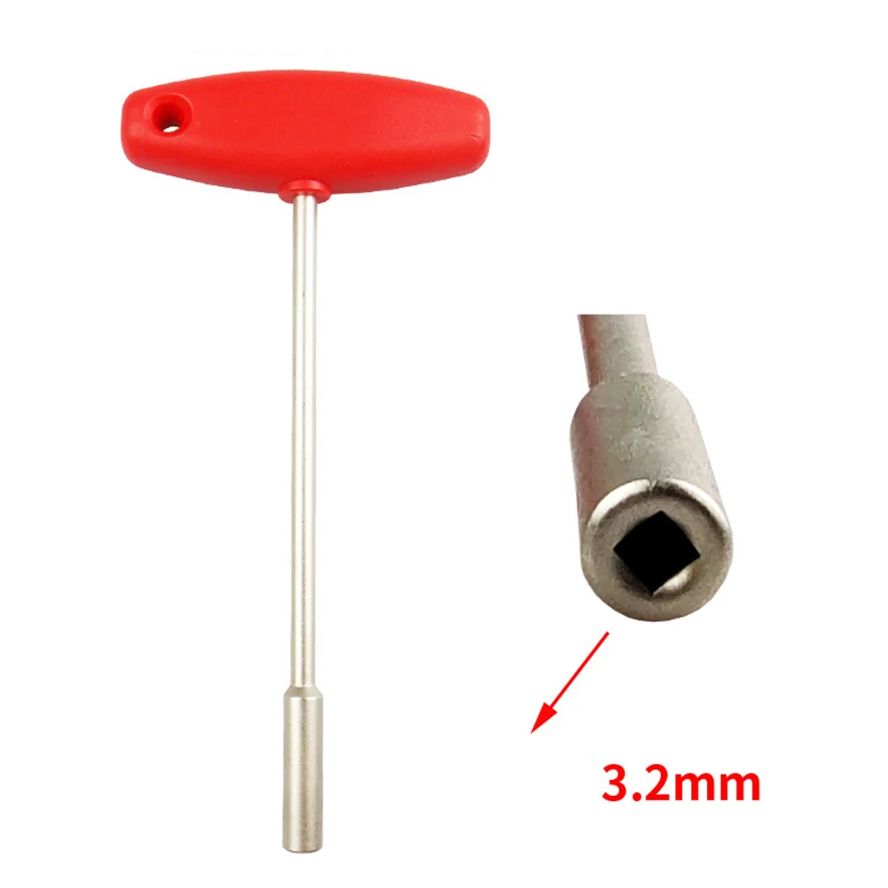 

Heavy Duty Concealed Spoke Wrench 3.2mm T Shape Sleeve Spanner Wire Tightener Tool for Precise Bicycle Wheel Truing Tasks