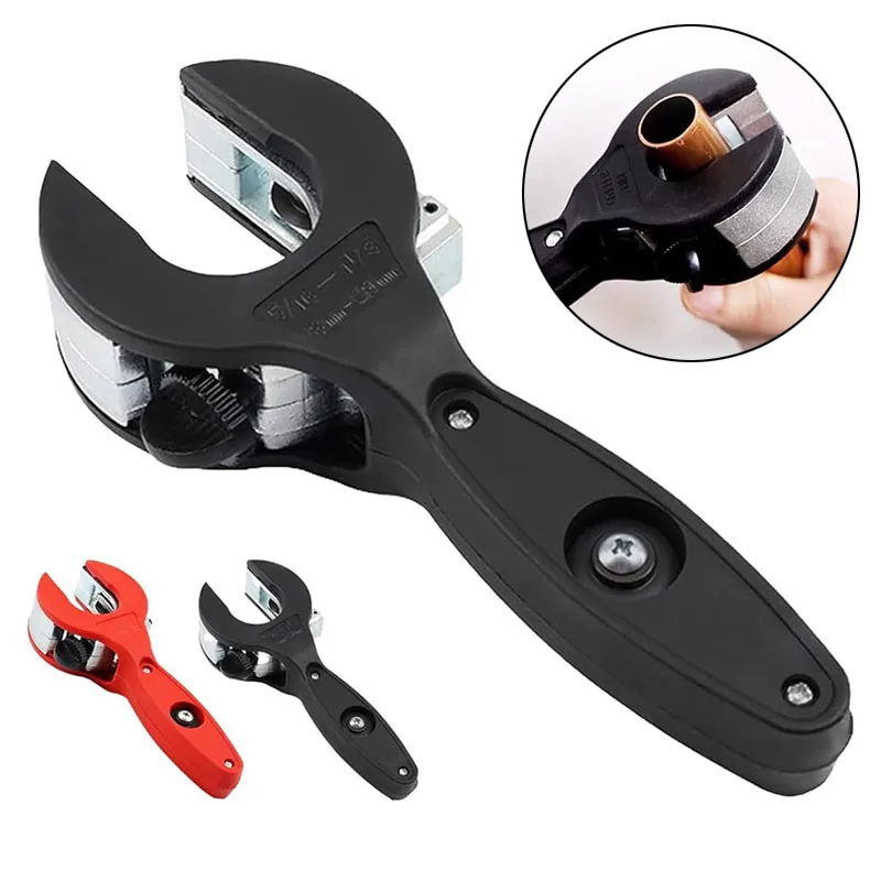 

Ratchet Tube Pipe Cutter 2 in 1 Ratcheting Tubing Cutter Tool Fast Pipe Cuttier for Cutting 8-29mm Metal Steel Copper Aluminium