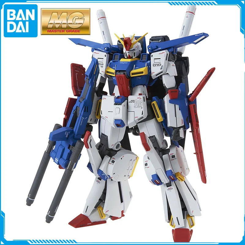 

In Stock Bandai MG 1/100 MSZ-010S Enhanced ZZ Gundam Ver.Ka Original Anime Figure Model Toys Action Collection Assembly Doll Pvc