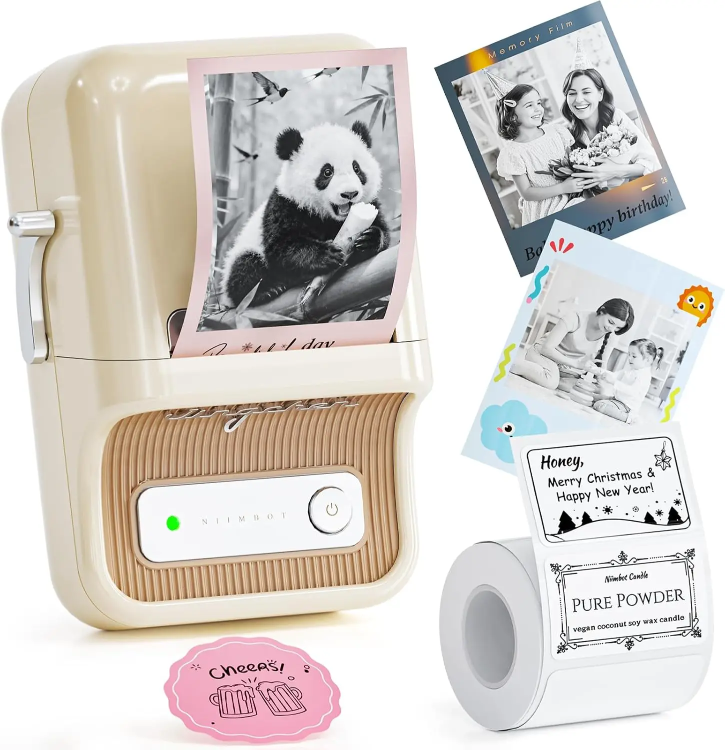 

B21 Pro Label Maker with Tapes, 300DPI HD Printer for Home Organization, Photo Print, Study Graphics