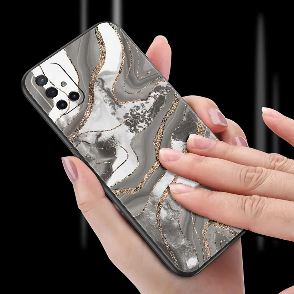 Agate Marble Pattern Case For OnePlus 10 9 8 7 7T Pro 9R 9RT 8T One Plus Nord 2 CE N200 N100 N10 5G Phone Cover Soft Coque Funda