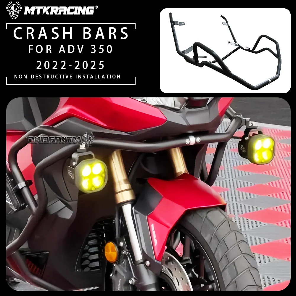 

For HONDA ADV 350 2022-2025 Motorcycle Accessory Engine Bumper Crash Bar Cage Crash Bar Engine Frame Protector