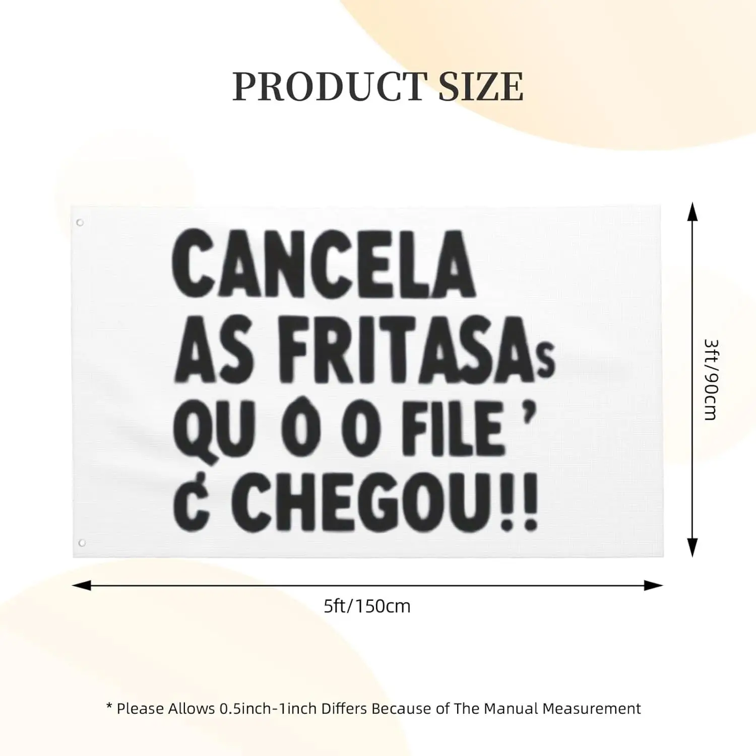 Flagicts 100% Polyester Cancel The Fried Flag