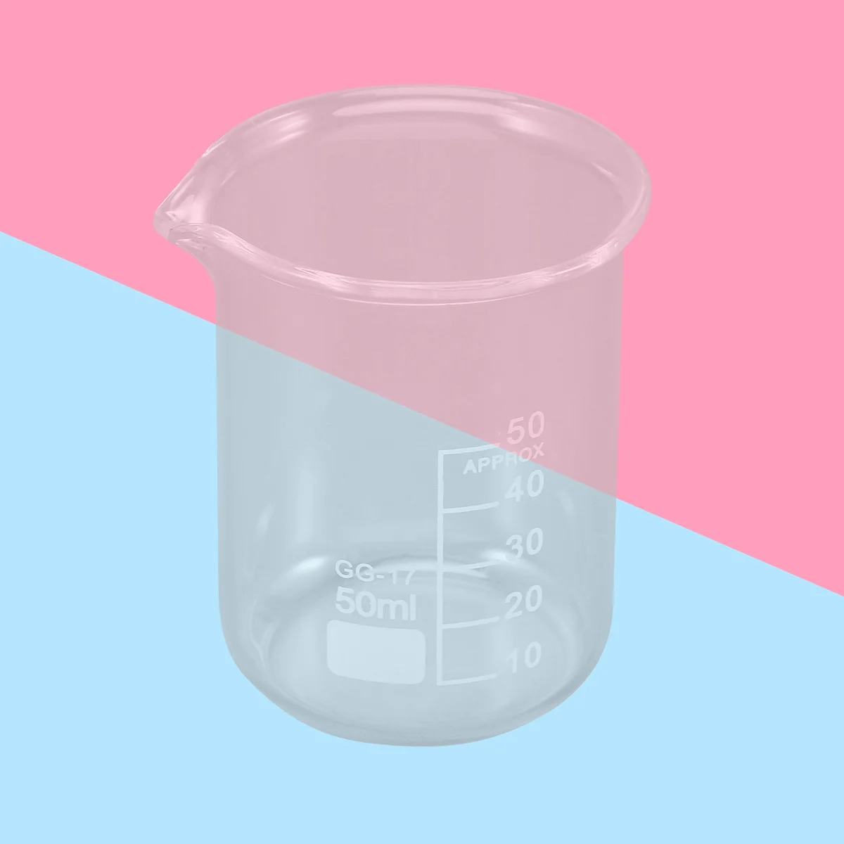 

50Ml Clear Glass Beaker Accurate Graduations Measuring Cup for Household Lab Bakery Use Easy Pour Wide Opening