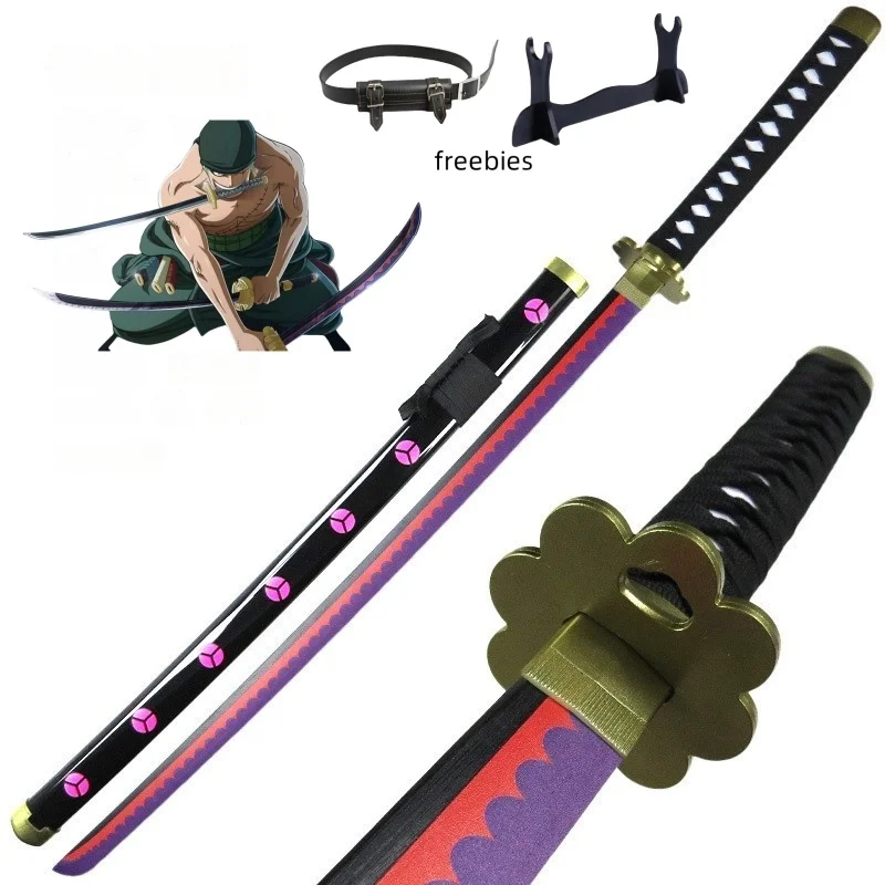 40 inch Roronoa Zoro Katana Ninja-mes zwaard Anime One Piece Cosplay originele Japanse Katana originele Samurai-sabel speelgoed cadeau