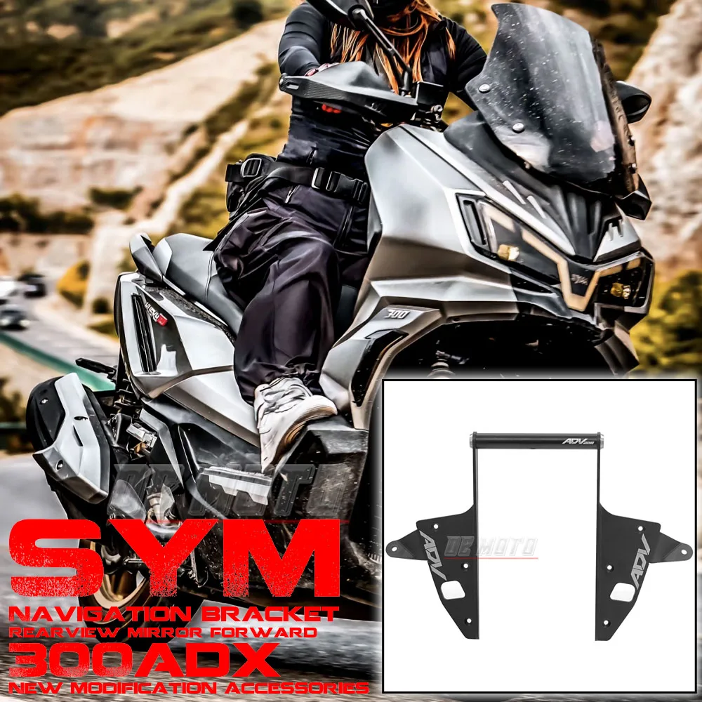 

FOR SYM 300 ADX Navigation Bracket 300 ADV Rearview Mirror Forward Moving Bracket Husky300adv Modification Accessories