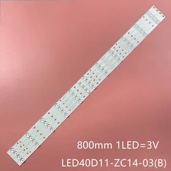 Bandes de rétroéclairage de LED de lampes de TV pour le mystère MTV-4128LTA2 barres de MTV-4129LT2 bandes de LED LED40D11-ZC14-03(B) PN:30340011206 règles