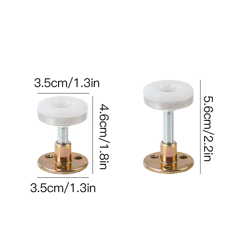 2pcs Adjustable Threaded Bed Frame Anti-shake Tools Telescopic Support Wall Bracket Bed Frame Accessory