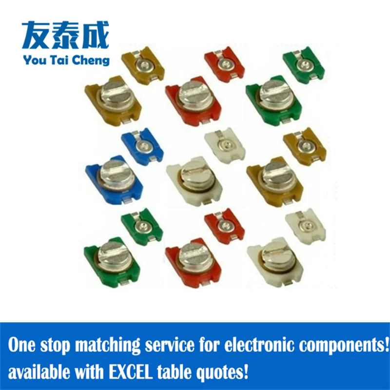 

10PCS SMD Ceramic Trimmer Capacitor(Adjustable Capacitance) TZC03Z060A110R00 6P 4.5mm*3.2mm TZC03P200A110R00 20P Murata